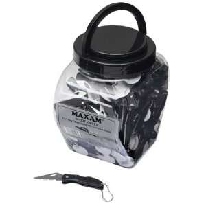   Countertop Display Bucket with 144 key chain knives