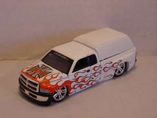 Dodge Ram Truck w/cover   White w/ Flames  