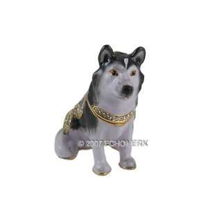   Jewelry Box Bejeweled Alaskan/ Siberian /Sled Dog