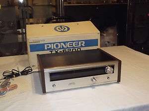 Pioneer TX 6200 Stereo FM AM Tuner Original box and Manual MINT  