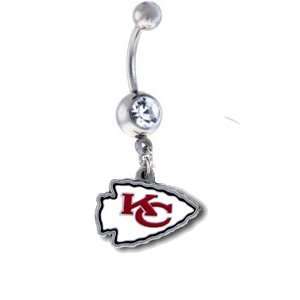 Kansas City Chiefs NFL Sexy Belly Navel Ring