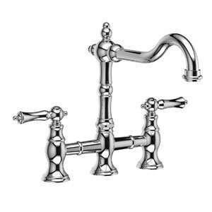   TO100L Kitchen Faucet Brushed Nickel w White Cap