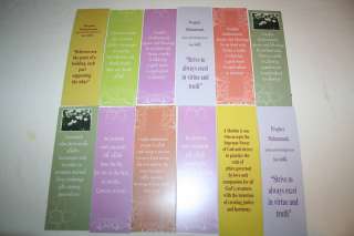 Lot of 12 Islamic Bookmarks Laminate Hadith Quran Gift  
