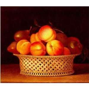  Bowl Of Peaches 1818 Poster Print