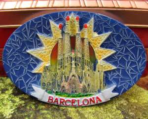 SOUVENIR BARCELONA Spain 3D FRIDGE MAGNET♥♥♥♥♥  