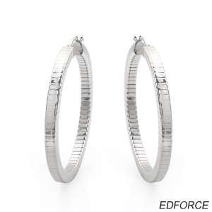 EDFORCE Stylish Hoops Earrings Made in Stainless steel. Total item 