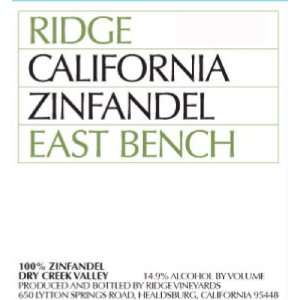  2010 Ridge East Bench Zinfandel 750ml Grocery & Gourmet 