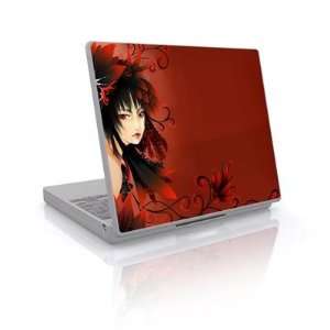    Laptop Skin (High Gloss Finish)   Black Flower Electronics