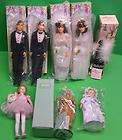 AVON DOLL LOT BRIDE GROOM BALLERINA FLAPPER NATIVE AMERICAN NEW