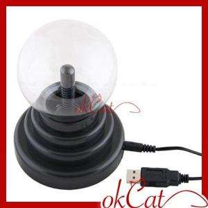 USB Glass Plasma Ball Sphere Lightning Light Lamp Party  