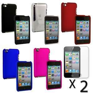  Ipod Touch 4g 7in1 Case LCD Accessory Bundle Cell Phones 