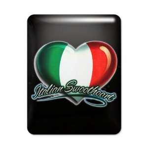    iPad Case Black Italian Sweetheart Italy Flag 