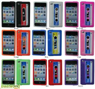 Cassette Tape Silicone Case Cover for iPod Touch 4 4th  