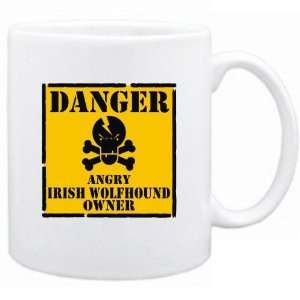  New  Danger  Angry Irish Wolfhound Owner  Mug Dog