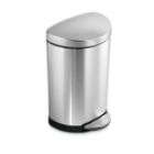   Trash Can, Fingerprint Proof Brushed Stainless Steel, 10 Liters /2.6