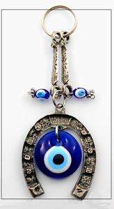 Horseshoe evil eye amulet(Protection. Luck. Money)  