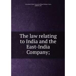   India and the East India Company; India. East India Company; ; Great