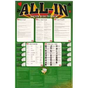 All In A Quick Guide to Poker   Party/College Poster   23 x 35  