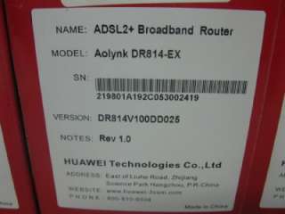 HUAWEI Aolynk DR814 EX ADSL2+ BROADBAND ROUTER  