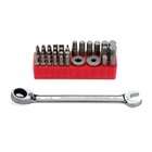   37 Piece Access Bit Set with 1/2  Inch Reversible Ratcheting Wrench