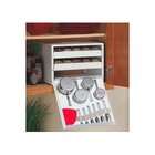   Spice Rack with Measuring Tools (White) (8.5H x 11W x 10.75D