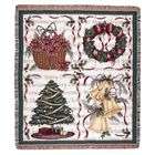 Simply Home Christmas Decorations Holiday Tapestry Throw Blanket 50 x 