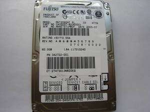 Fujitsu MHT2060AT PL CA06297 B23600C1 0022 60GB IDE HDD  