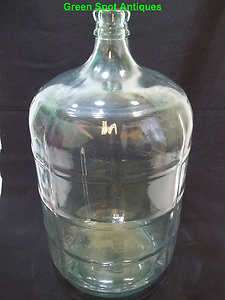 Crisa 5 Gallon Glass Bottle, Made In Mexico, Raised Glass  