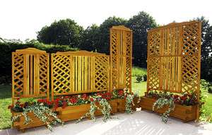 GASPO Planter box with trellis Arlberg 55x56x19  