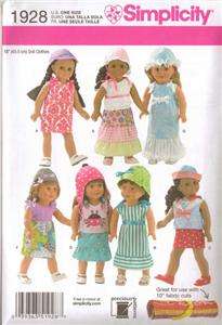 18 Doll Clothes Sewing Pattern Fits American Girl Cute Summer Sailor 