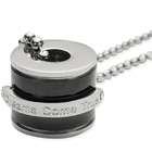   Stainless Steel Dreams Come True Black Barrel Pendant Necklace 24