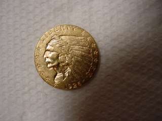 1925 D $2.50 INDIAN GOLD COIN  