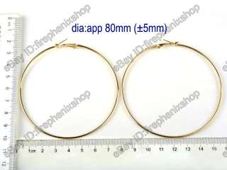 Wholesale lots 10/30/50pairs Gold/Silver Hoop Earrings DIY Jewelry 