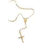 CleverEve CleverSilvers 14K Yellow Gold Rosary Necklace 16.00 Inch