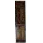   Bi Fold Doors 30 in. x 80 in. Solid Wood Dark Walnut 6 Panel Bi Fold