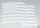 500 Holographic 1 American Flag Stickers 4th of July Independance Day 