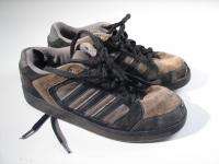 Adidas Black / Gray Suede Tennis Shoes Mens 10.5M 10 1/2 M Very Worn 