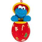 Kurt Adler 16 Sesame Street Plush Cookie Monster in Jar Christmas 