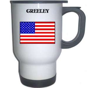  US Flag   Greeley, Colorado (CO) White Stainless Steel 