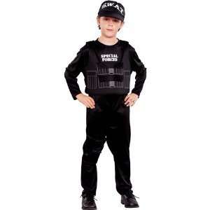  Child Costume Special Force Swat Team Toys & Games