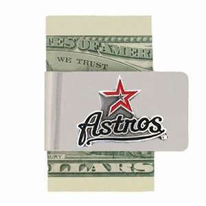 MLB Sculpted & Enameled Pewter Moneyclip   Houston Astros Money Clip