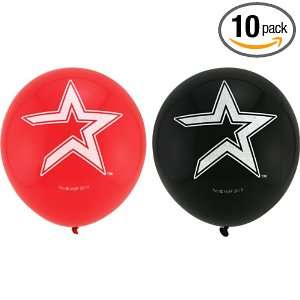  Houston Astros Latex Balloons (6 Pack) Health & Personal 