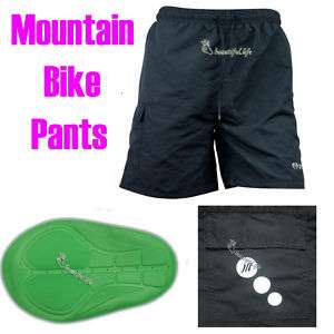 Men Mountain Bike Bicycle Cycling pants Shorts Pad New  