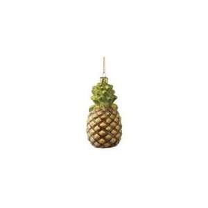  Sugared Fruit Decorative Frosted Pineapple Glass Christmas 