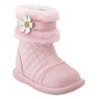 Wee Squeak Toddler Girls Shoes Pink Fur Pansy Boots 9