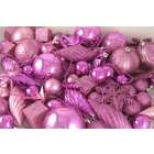   125 Piece Club Pack of Shatterproof Bubblegum Pink Christmas Ornaments