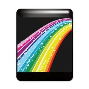 iPad Case Black Retro Rainbow 