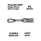   Light Duty, Pulling Wire Mesh Grip 1.25, 1.49 Cable Diameter, Sh