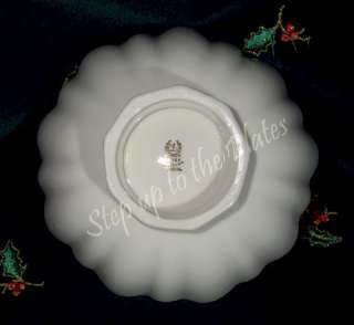   Scalloped HOLIDAY Candy Bowl or Nut Dish /s for Christmas Earlier Mk