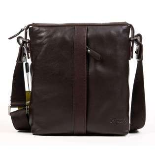 Byarms Mens Leisure Leather Shoulder Messenger Bag 